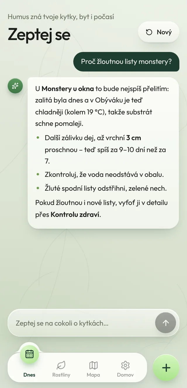 Asistent, který zná tvoje kytky